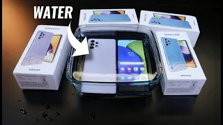 Unboxing the Samsung Galaxy A32 ,A52, A72 + Water Test