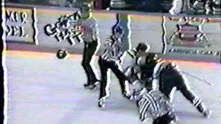 Terry Ryan vs Lloyd Shaw WHL Fights 1995 fight Tri Cities Seattle