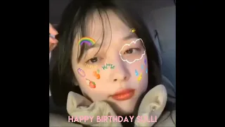 Sulli day #choijinri #sulli #sulliedit #sulliqueen #happybirthdaytoyou #iloveyou