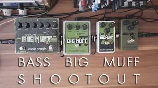 Electro Harmonix Deluxe Bass Big Muff vs. Bass Big Muff vs. Nano Bass Big Muff vs. Green Russian