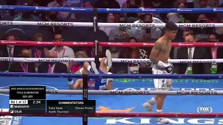 Mark Magsayo knocks down Julio Ceja in the first 30 seconds | #PacquiaoUgasPBC on FOX