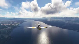 BEECHCRAFT Bonanza G36 / Geneva to Friedrichshafen / Microsoft Flight Simulator 2020