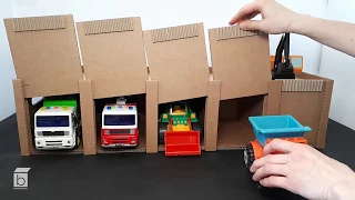 How to make a Toy Car Garage out of cardboard