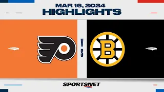 NHL Highlights | Bruins vs. Flyers - March 16, 2024