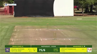 CSA Women's T20 Club Championships 2024 | Union Stars CC vs Wanderers CC