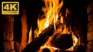 🔥 Cozy Fireplace 4K UHD Video (12 Hours) with Crackling Fire Sounds. Cozy Fireplace