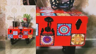 DIY Trunk Makeover 😍😃 Quick And Easy | DIY Old Trunk Makeover | Home Decor