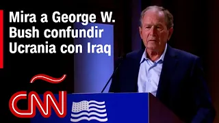 El momento en que Bush se confunde sobre Ucrania y dice "invasión a Iraq"