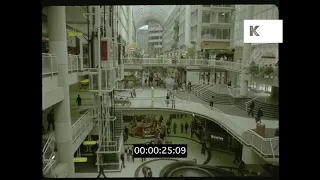 Toronto Eaton Centre, Shopping, Early 1980s, HD from 35mm