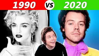 Popular Songs in 2020 vs 1990