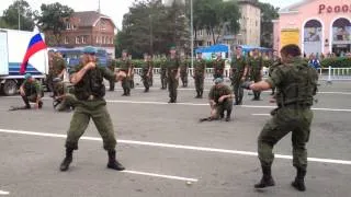 125 лет Уссурийскому казачьему войску. Выступление военнослужащих 83 ОВДБр. I часть. Рукопашка