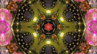 Kaleidoscope Effect, Colourful Background, Slowly Moving Mirror Effect, Digital Animated