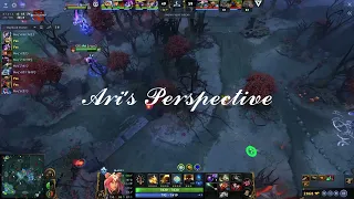 Ari and Pure's Perspective -  the ultimate divine throw - ESL One Birmingham 2024 #dota2highlights