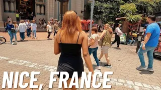 Nice, France 🇫🇷  Sunny Day | Nice Beach and Castle, French Beach | Walking Tour