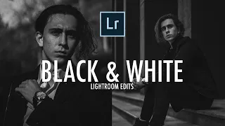 How to Edit Dramatic BLACK and WHITE Photos in Lightroom