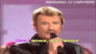 KARAOKE JOHNNY HALLYDAY - Vivre pour le meilleur symphonique en trio avec voisine, ségara