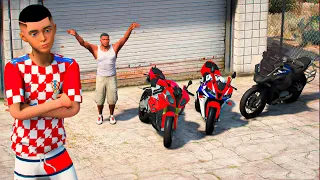 GTA V: MODS | COLECIONANDO SUPER MOTOS DE RICO DO FRANLKIN🔥