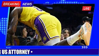 LeBron James crashes into women in front row during Lakers’ NBA game