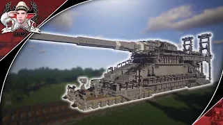 Minecraft: WW2 Schwerer Gustav | Railway Gun Tutorial {17,000 Subscriber Special}