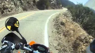 Steve's Crash - Motorcycle Goes Off Cliff