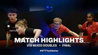 Zaharia/Movileanu vs Lebrun/Pavade | U19 XD Final | WTT Youth Star Contender Vila Nova de Gaia 2022