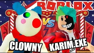 Me Convierto en Karim EXE | Clowny me Atrapa en Circo de Piggy | Juegos Karim Juega