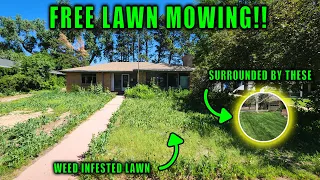 WE MOWED THIS NEIGHBORHOOD EYESORE FOR FREE! [WORST OVERGROWN LAWN IN DENVER]