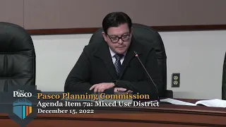 Pasco Planning Commission, December 15, 2022