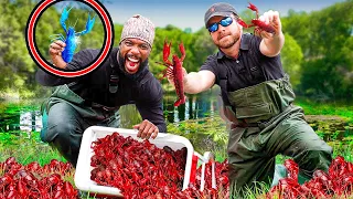 Extreme Catch & Cook Crawfish In The Southern Bayou!