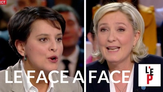 Face-à-face Marine Le Pen / Najat Vallaud-B. - L'Emission politique le 10 février 2017 (France 2)