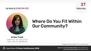 OM PriCon2020: Where Do You Fit Within Our Community? - Amber Trask