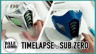 Timelapse - Mortal Kombat Sub Zero Mask DIY Cosplay at Home