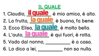 Italian how to use RELATIVE PRONOUNS | Il quale/Chi/Cui/Che | Pronomi | Learn italian free lessons