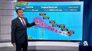 Tropical Storm Lee forecast to become major hurricane