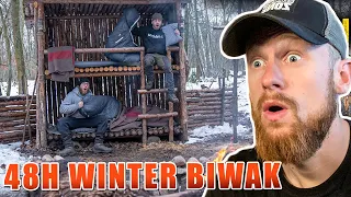 24h Winter BIWAK im CAMP der NATURENSÖHNE | Fritz Meinecke reagiert