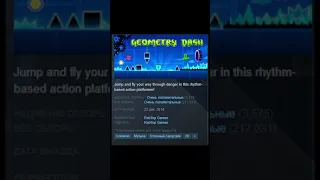 Geometry Dash - Отзывы в Steam как смысл жизни