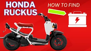 How to Find the Battery on a Honda Ruckus & Honda Zoomer