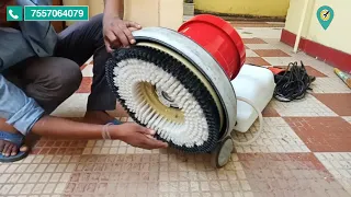 Single Disc Floor Scrubber & Polisher Machine | Scrubbing Machine | Call Now - 7829055044