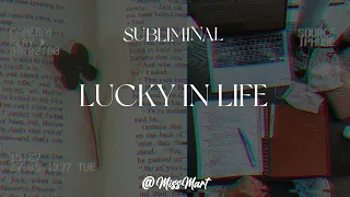 lucky in life | всё складывается наилучшим образом #саблиминал #аффирмации #subliminal