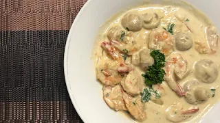 Creamy Garlic Shrimp w/ Mushroom - Kuya Emboy tv