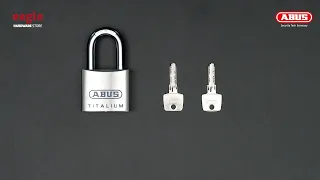 [138] ABUS 96TI/60 #EC75 60mm Titalium Padlock (EAGLE)