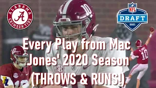 Every Play from Mac Jones' 2020 Season! (EVERY PASS & RUN)