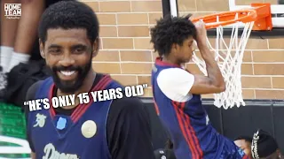 9th Grader Brandon McCoy Jr is the Youngest Player in Drew League History! Teams Up w Kyrie Irving