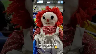 That's Gonna Be a No for Me #raggedyann #bigraggedyann #annabelle #creepydoll #goodwillbins