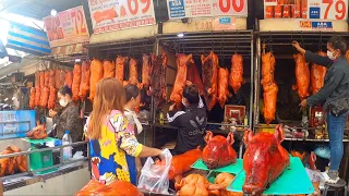 Roasted Pigs, Fresh Fruit, Vegetables & More at Orussey Market - Cambodian Street Food