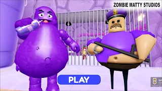 LOVE STORY GRIMACE ! ESCAPE A GRIMACE PRISON RUN OBBY #roblox  !!