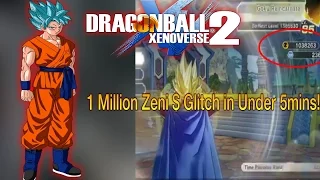 Dragon ball Xenoverse 2: 1Million Zeni Glitch in Under 5mins!