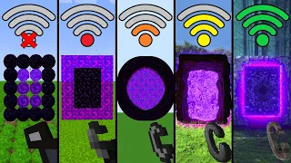 nether portals with different Wi-Fi in Minecraft