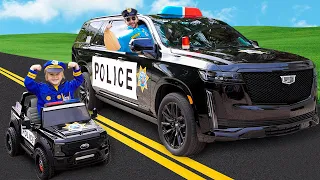 Крис катается на игрушечной полицейской машинке - Детские истории о хорошем поведении и правилах