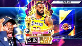 PINK DIAMOND FINALS MVP LEBRON JAMES PACK OPENING! NBA 2K Mobile Season 2 Gameplay Ep. 42